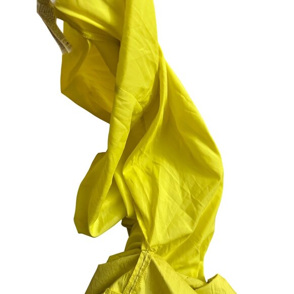 English Factory Puff Short Sleeve Midi Dress Square Neck Ruffle Smocked Detail S - Picture 12 of 12